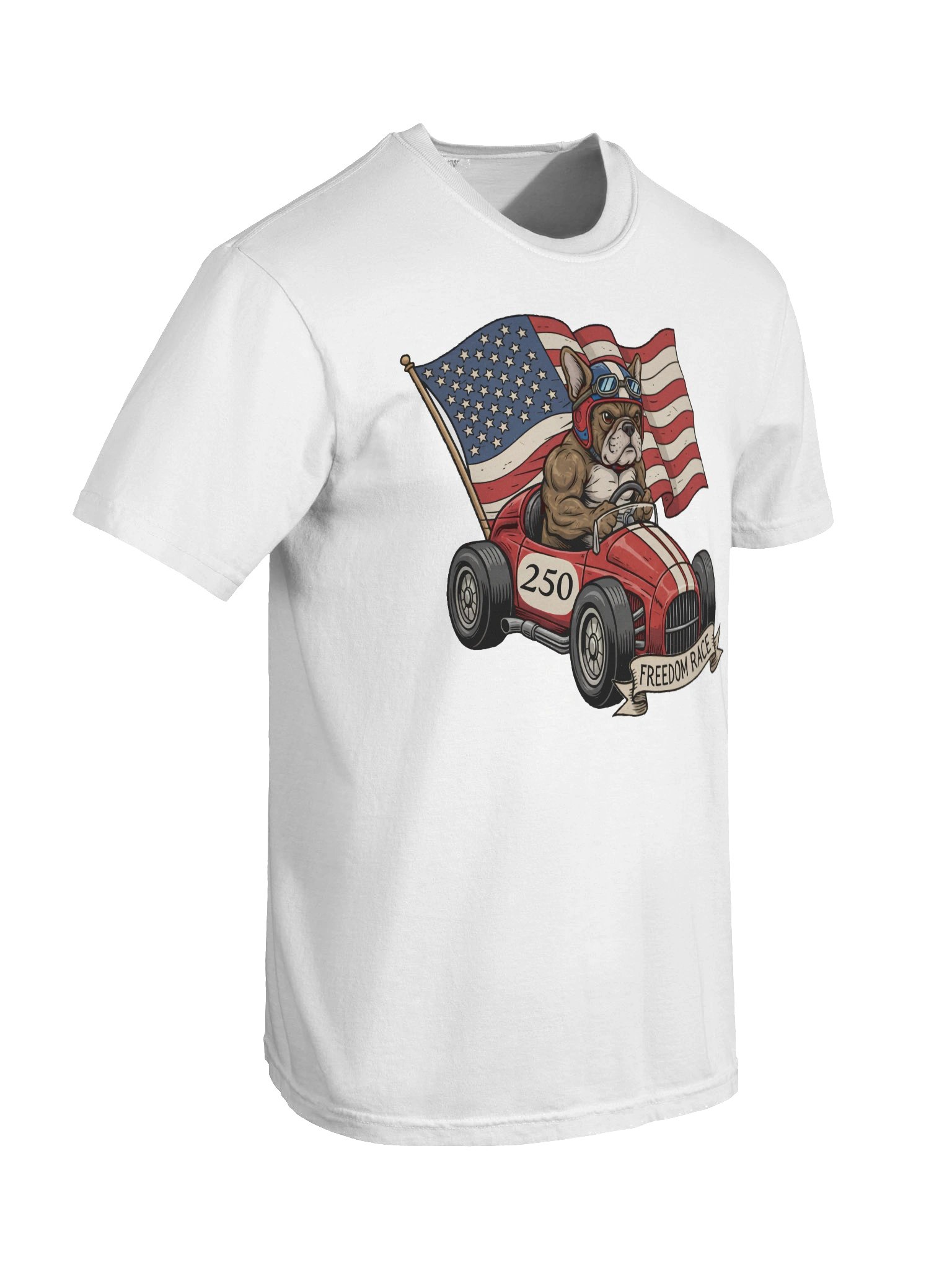 Freedom Race Bulldog T-Shirt product image (9)