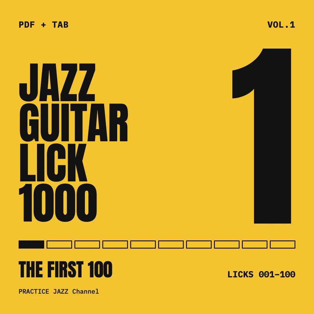 Jazz Guitar Licks 1000 – Vol. 1: Licks 1–100 (PDF TAB) product image (1)