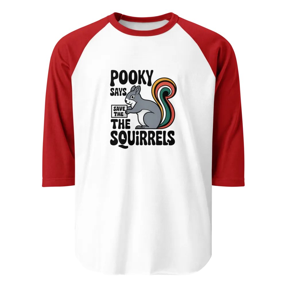 Pooky's Squirrel Saver Raglan Tee product image (1)
