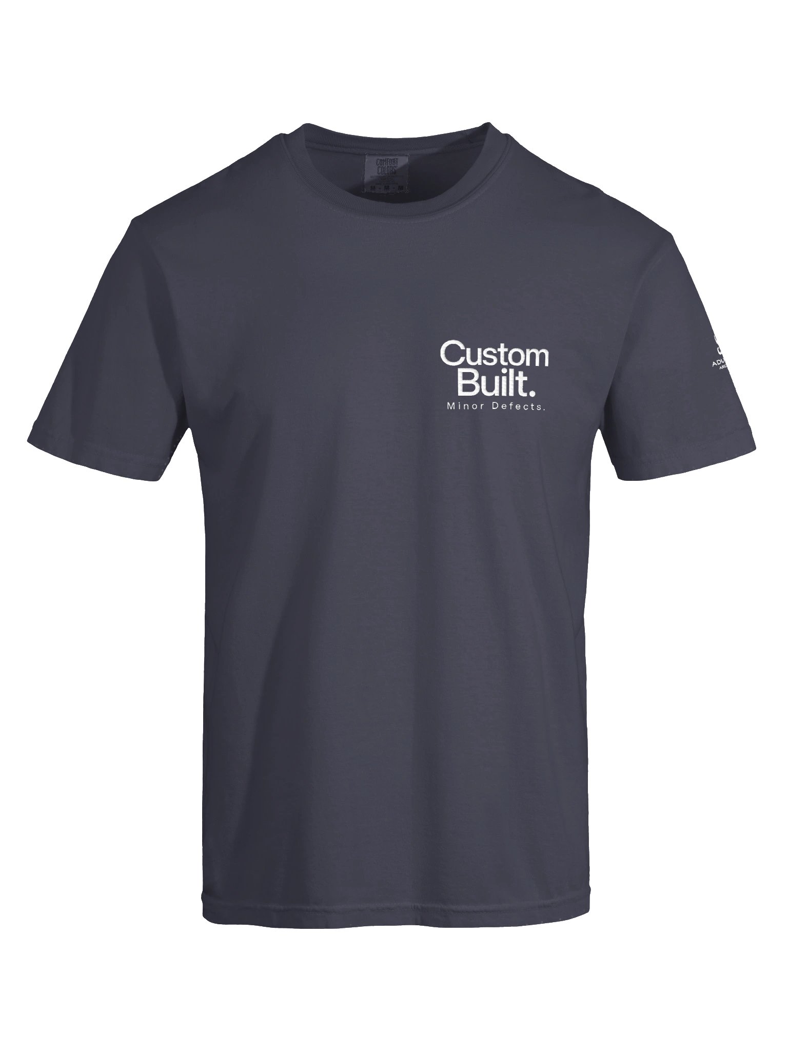 "Custom Built. Minor Defects." - T-shirt product image (1)