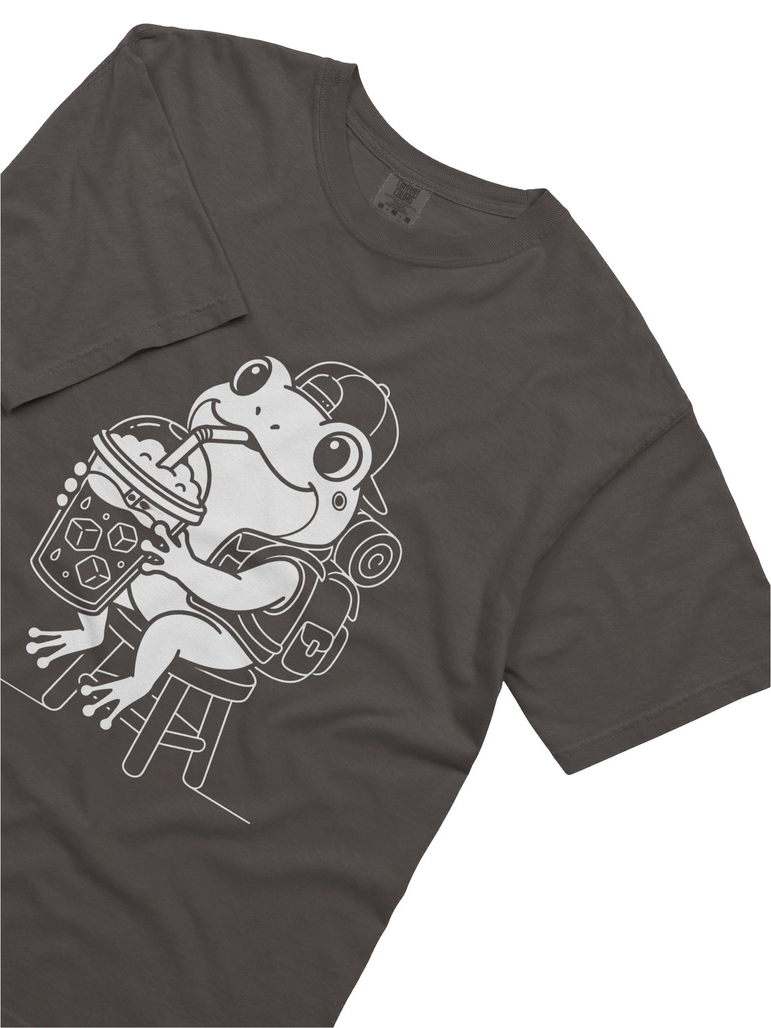 Hiking Frog Iced Coffee Graphic T-Shirt - Funny Camping & Cold Brew Lover Tee product image (9)