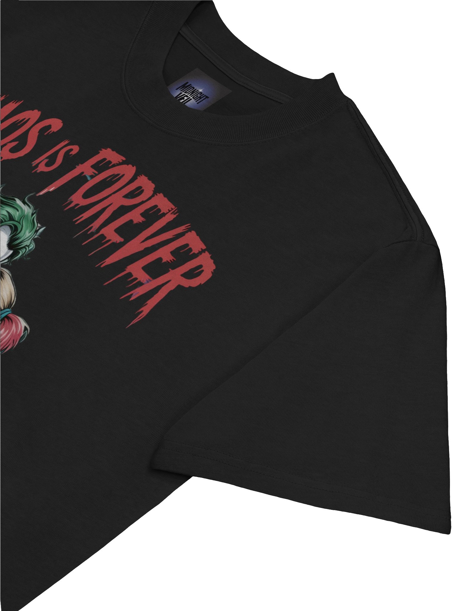 Joker & Harley Quinn 'Chaos is Forever' Oversized Faded T-Shirt product image (7)