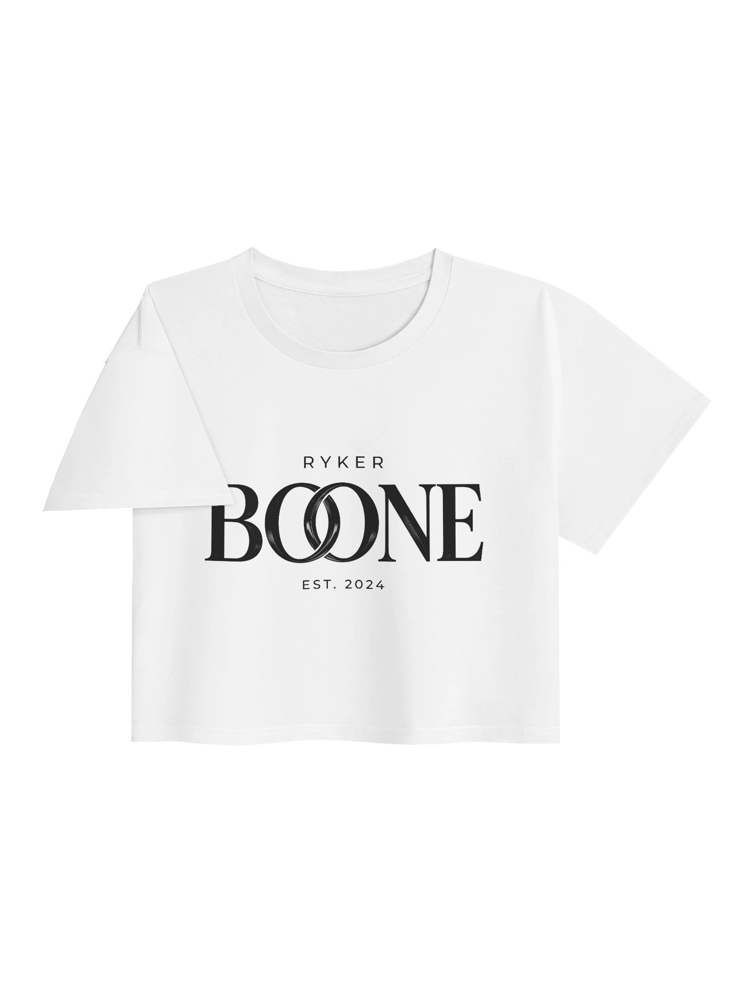 Ryker Boone "Barefoot on the Backroad" Women's Crop Top (Black Logo) product image (3)