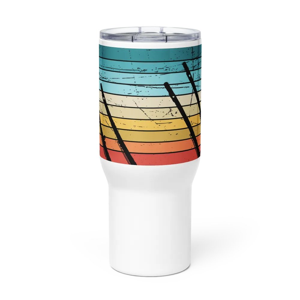Abstract Flute Stainless Steel Travel Mug - C Flute product image (3)