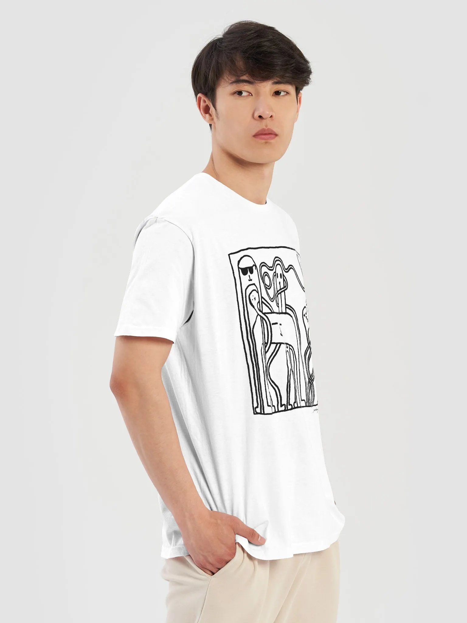 crowded bus t-shirt product image (4)