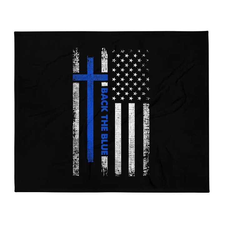 Back the Blue - Throw Blanket product image (1)