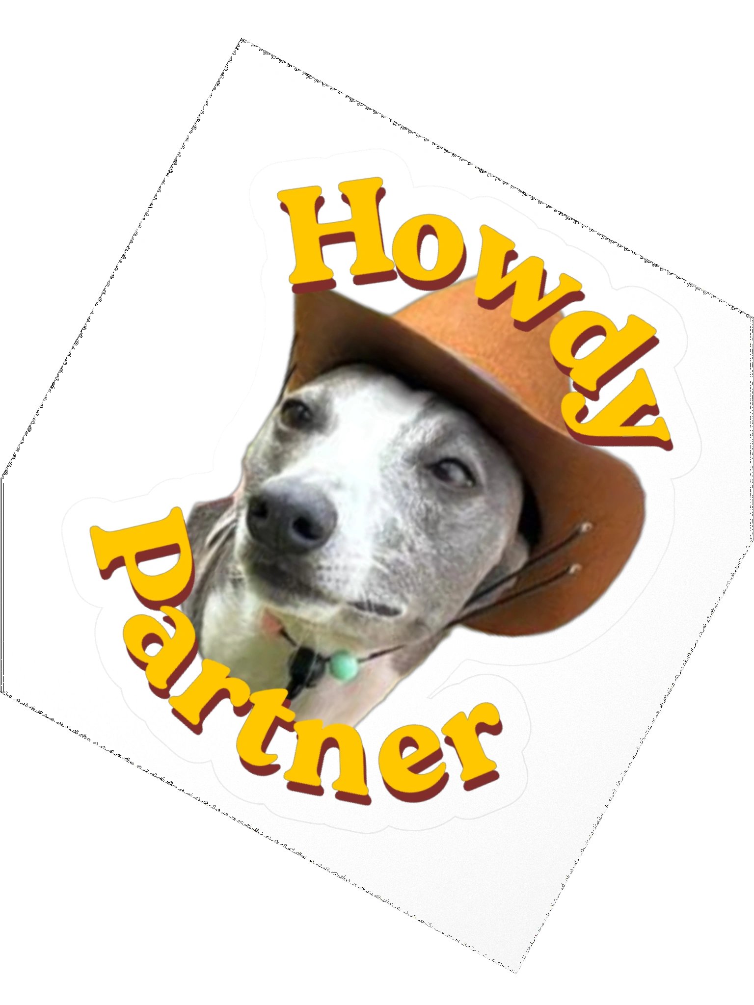 "Howdy Partner" Hervey sticker product image (2)