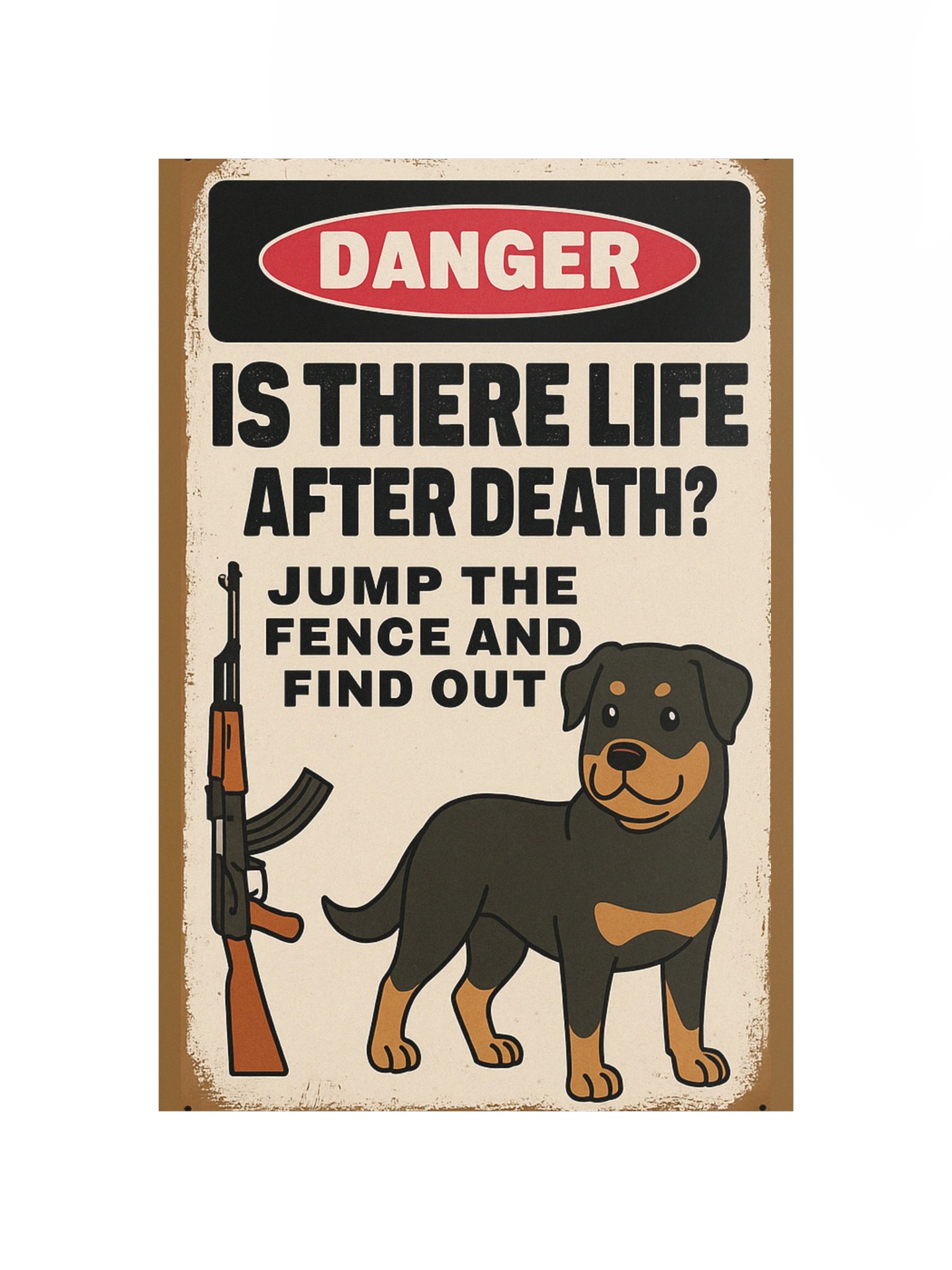 Rottweiler Warning Poster product image (11)