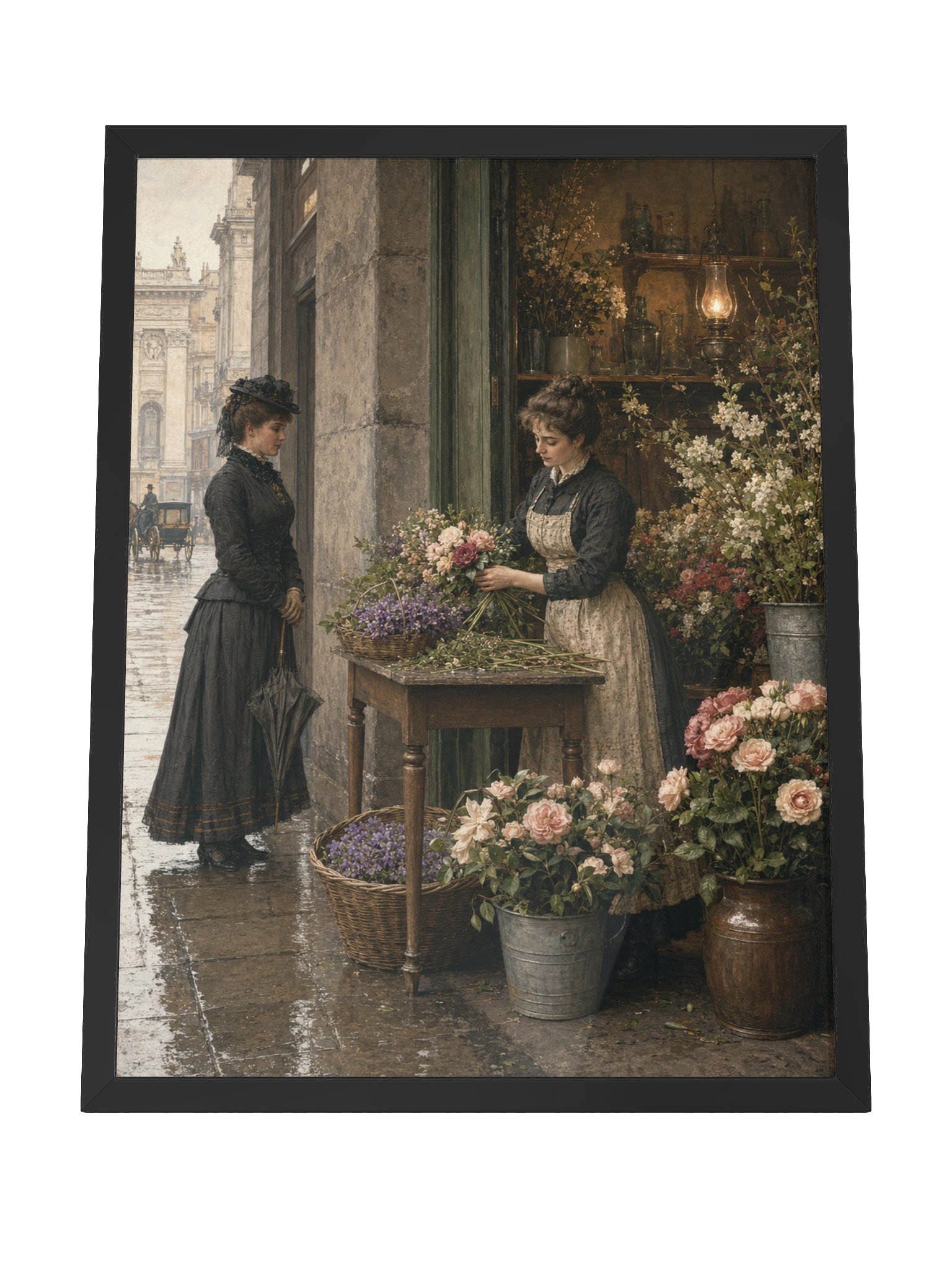 La Fiorista di Porta Venezia — Framed Matte Art Print product image (7)