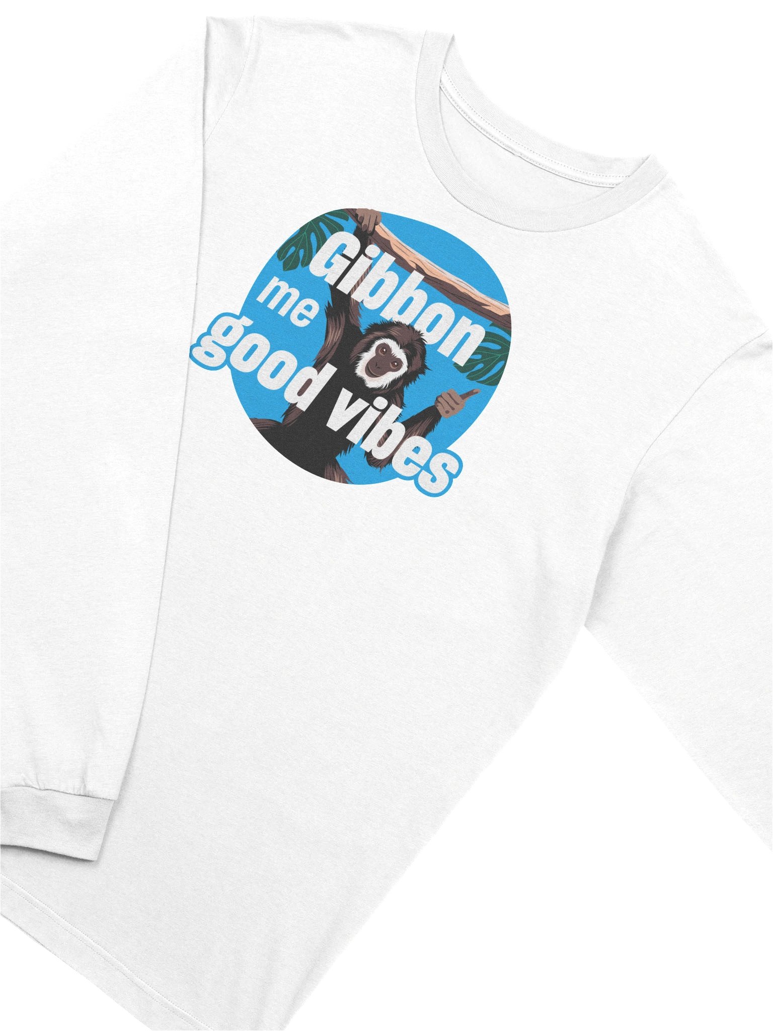 Gibbon me good vibes - Long sleeve tee product image (3)