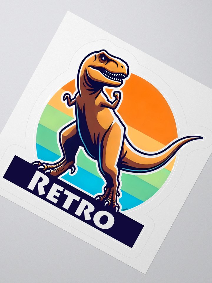 Retro Dinosaur Sticker product image (6)