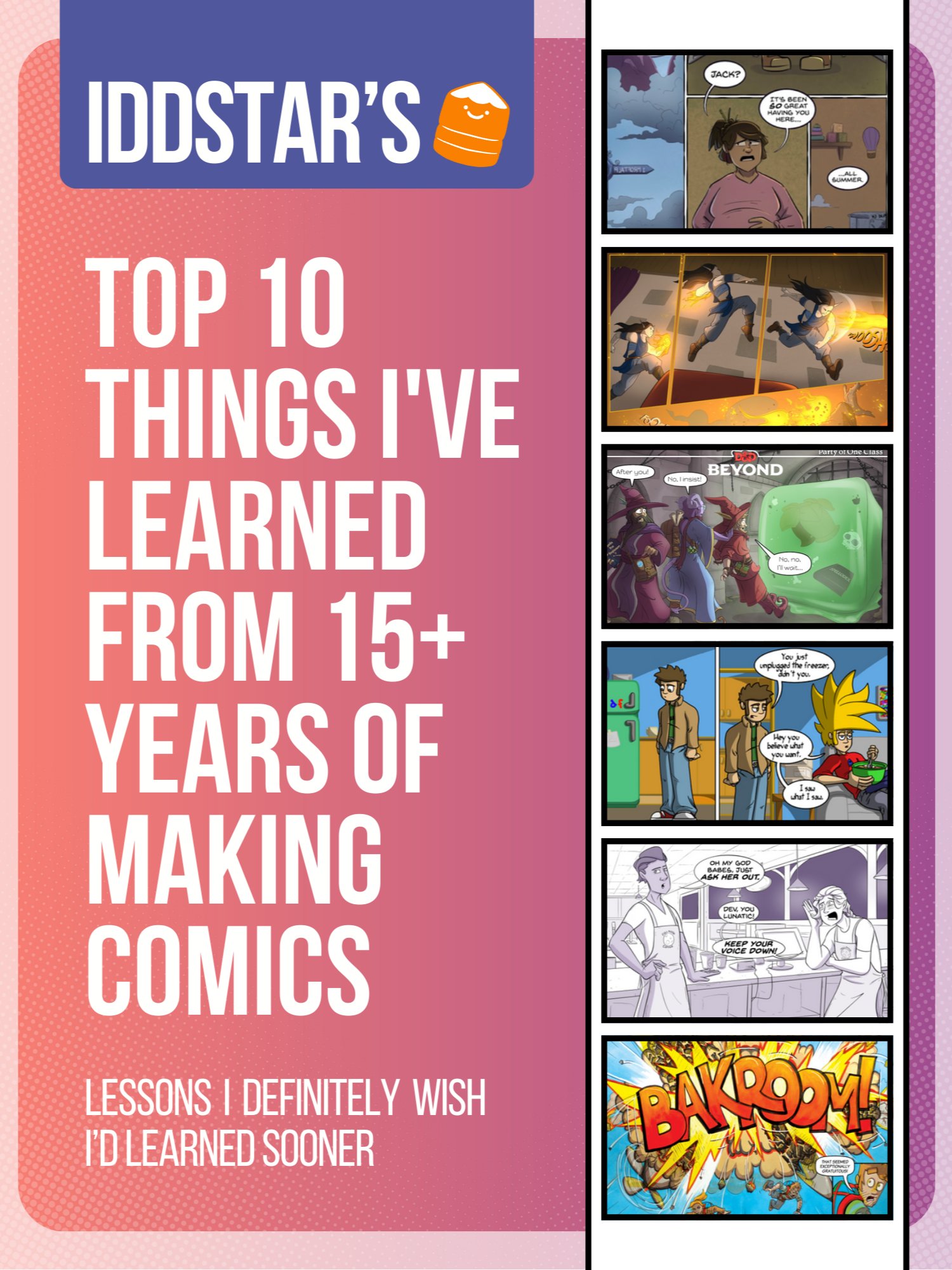 Iddstar’s Top 10 Things I've Learned From 15+ Years of Making Comics | Printed Book product image (1)
