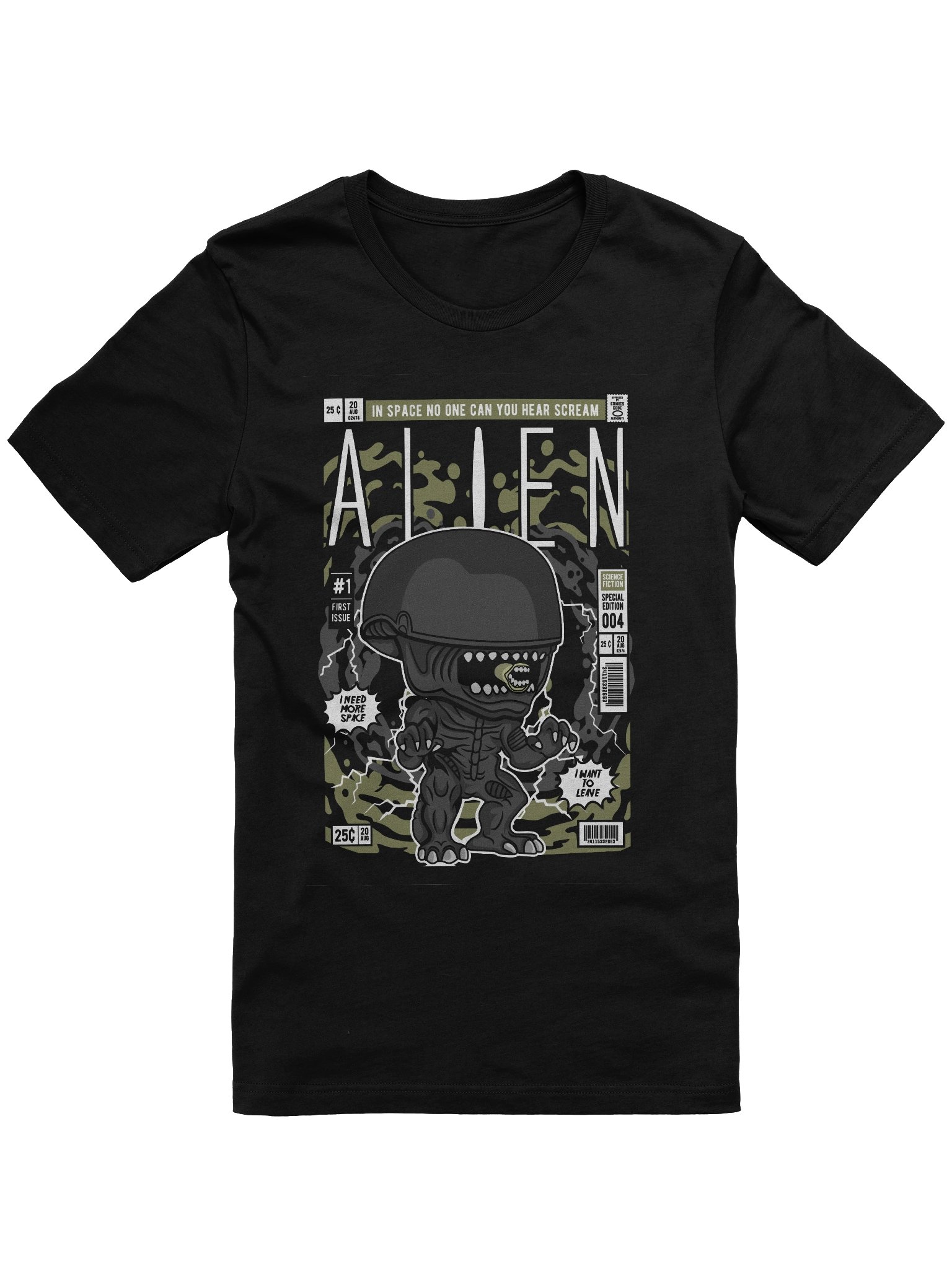 Galactic Menace Alien T-Shirt product image (1)