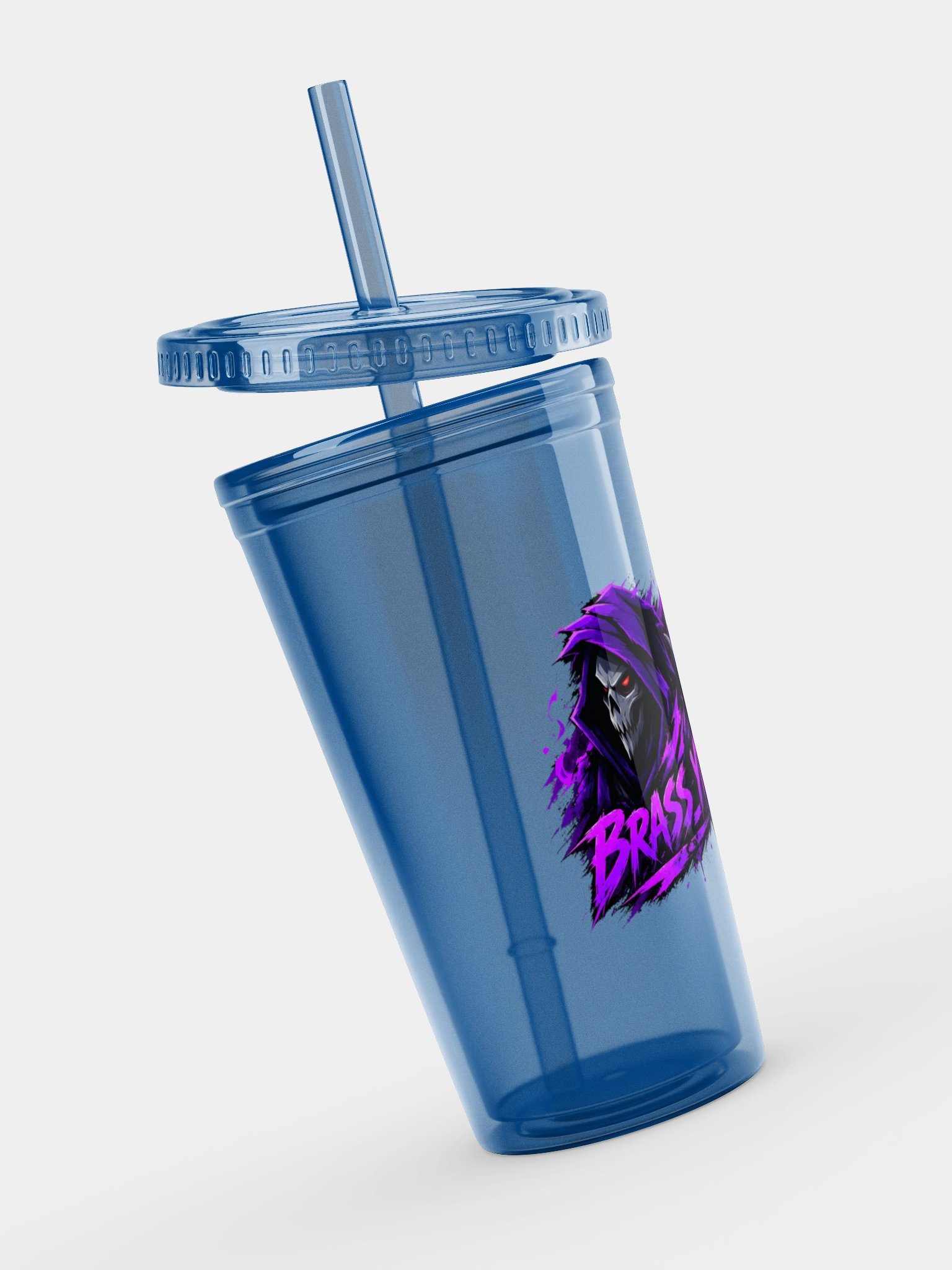 BRASS_YTT Double Wall Clear Plastic Tumbler | Motiv 1 product image (7)