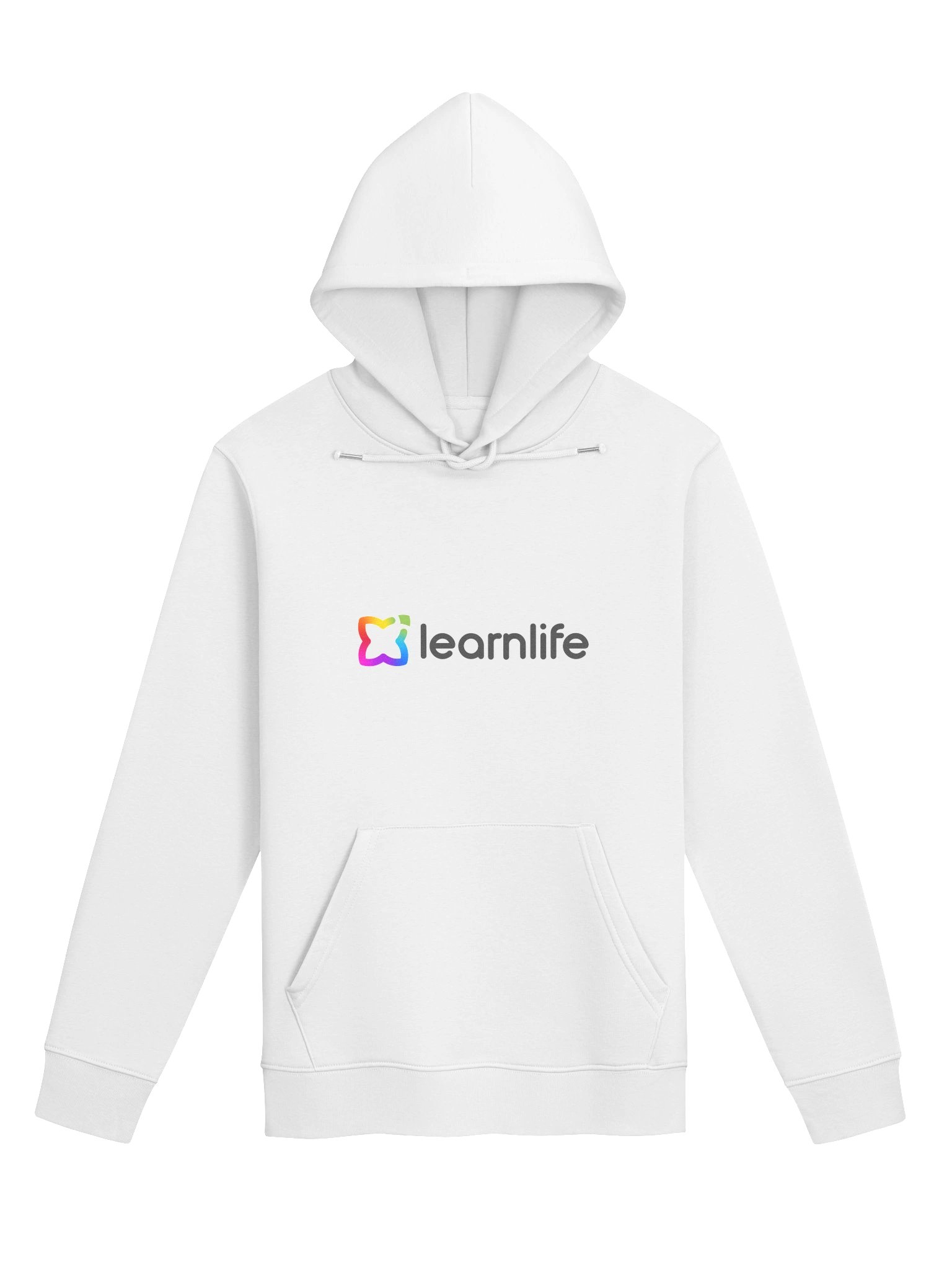 Adult/Teen Hoodie - Organic - Horizontal Logo - Rainbow & Charcoal product image (1)
