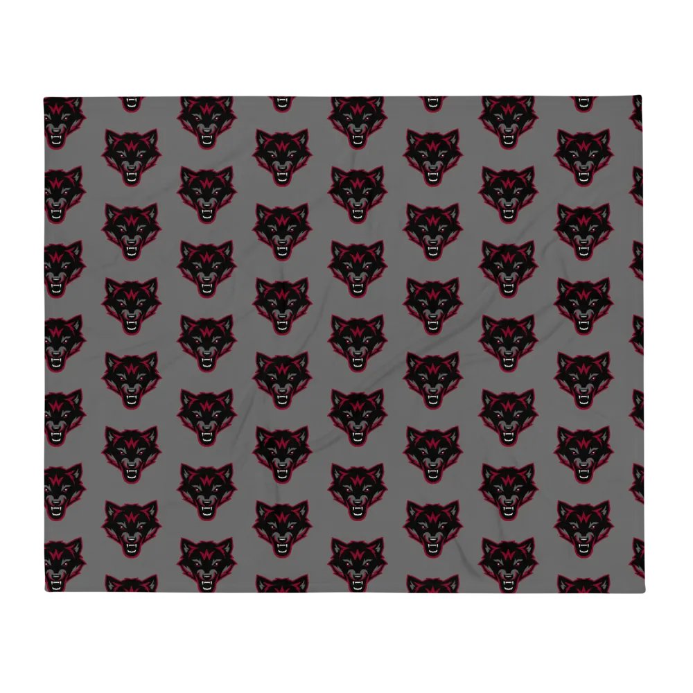 Vintage Captain Wolfpak Logo Throw Blanket product image (2)
