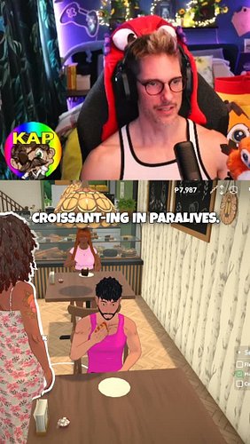 I'm Just Here For The Croissants 🥐 #paralives #gaminghumor #cozygaming #thekapfantastic #ClipGPT #streamladder
