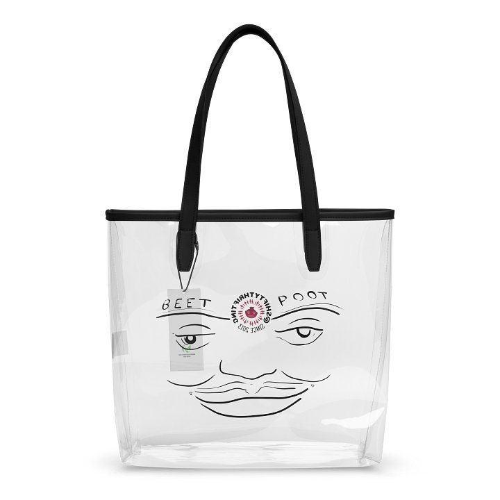 Beet Poot clear tote product image (1)