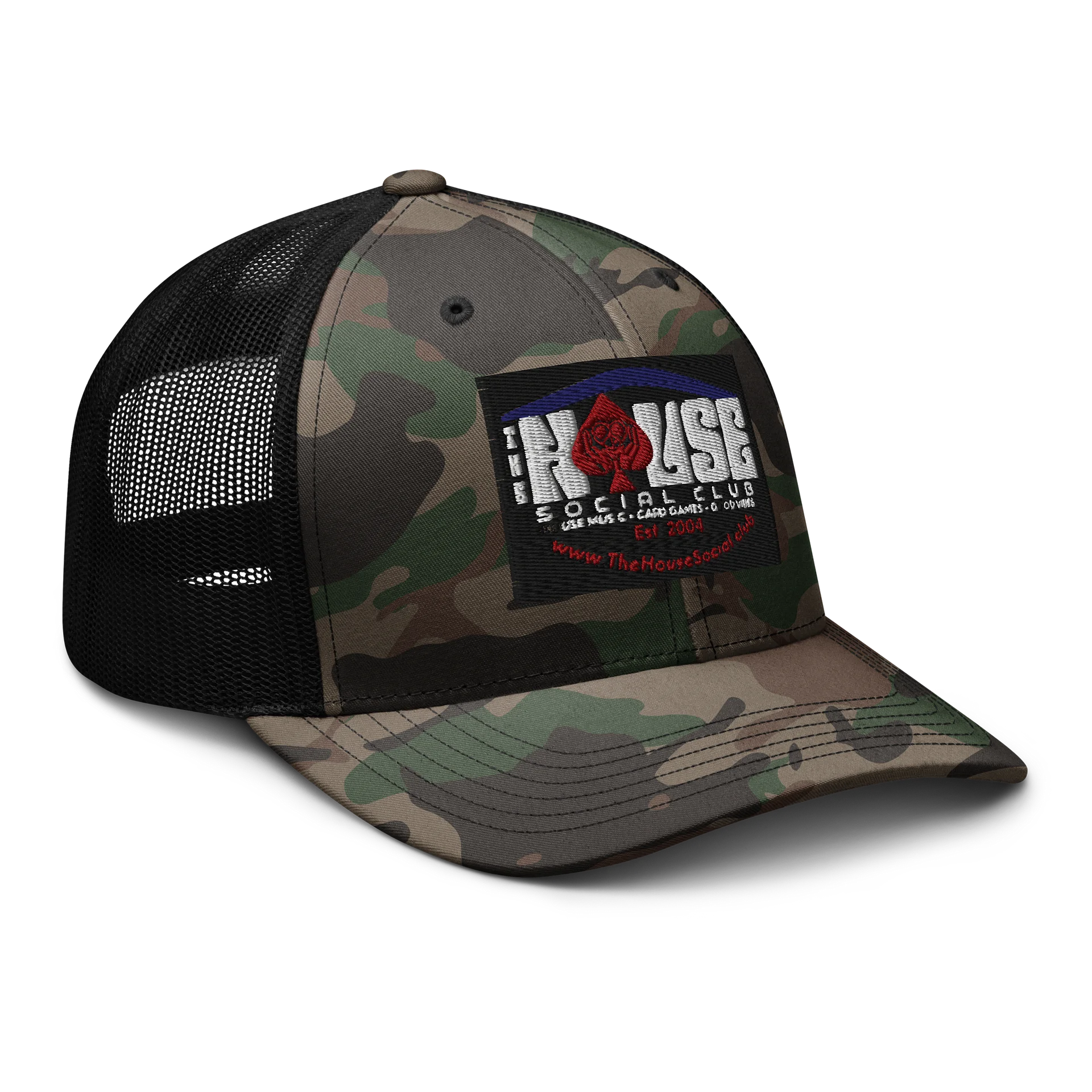 The House Social Club Camo Trucker Hat product image (6)