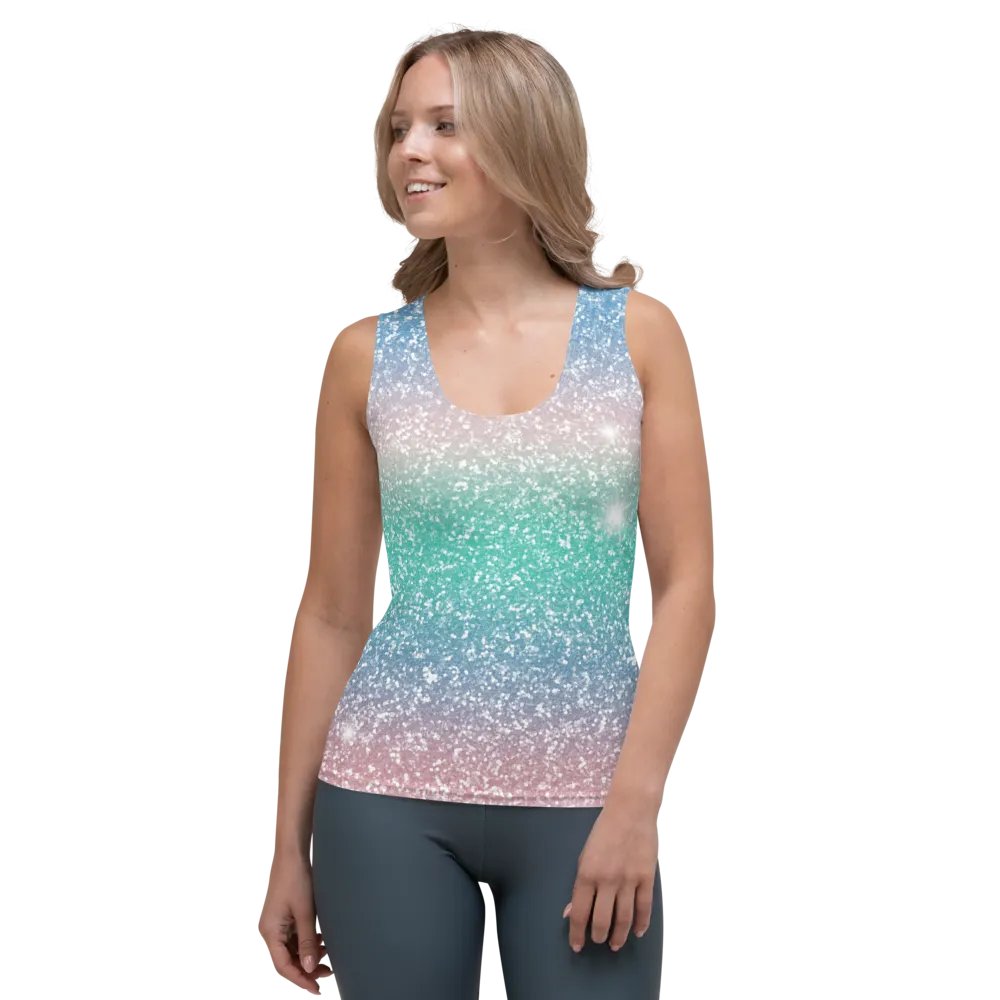 Glitter Unicorn Texture Design Tank Top (5) product image (1)