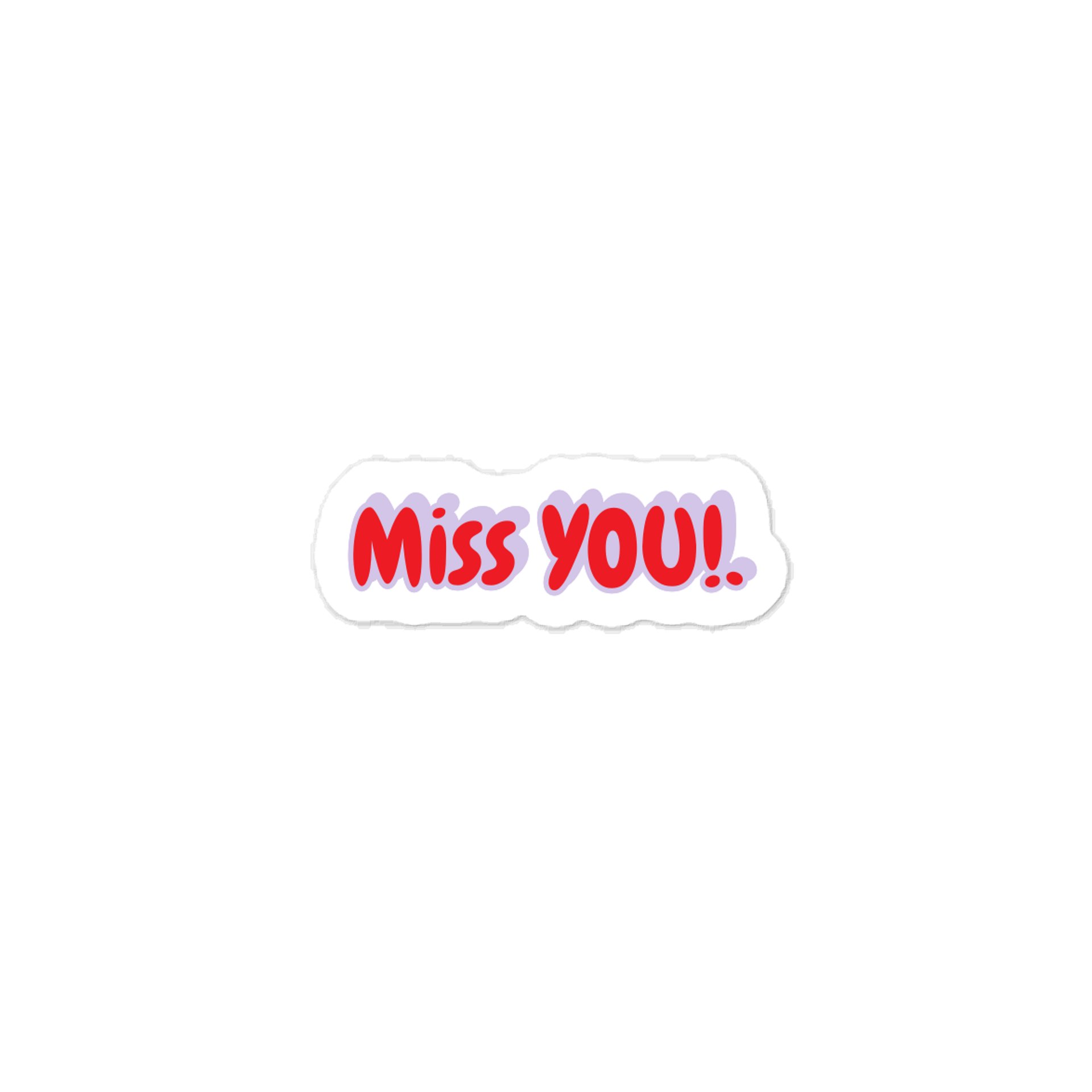 Miss You! Valentine’s Day Sticker. product image (1)