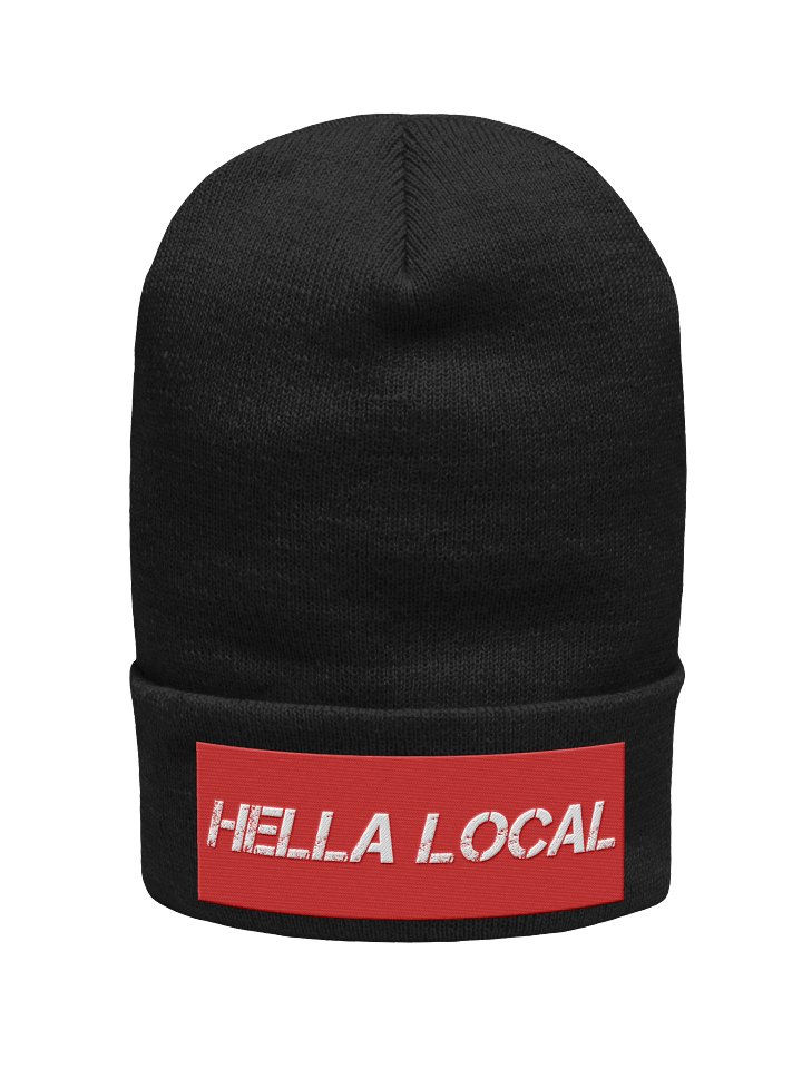 Hella Local black beanie product image (1)