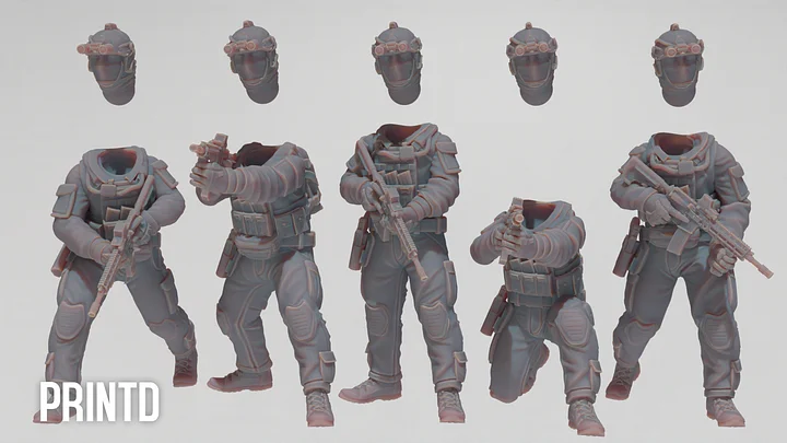 Shayetet 13 Israeli Navy Forces - Modern Warfare Wargame Hobby Resin Scale Models product image (2)