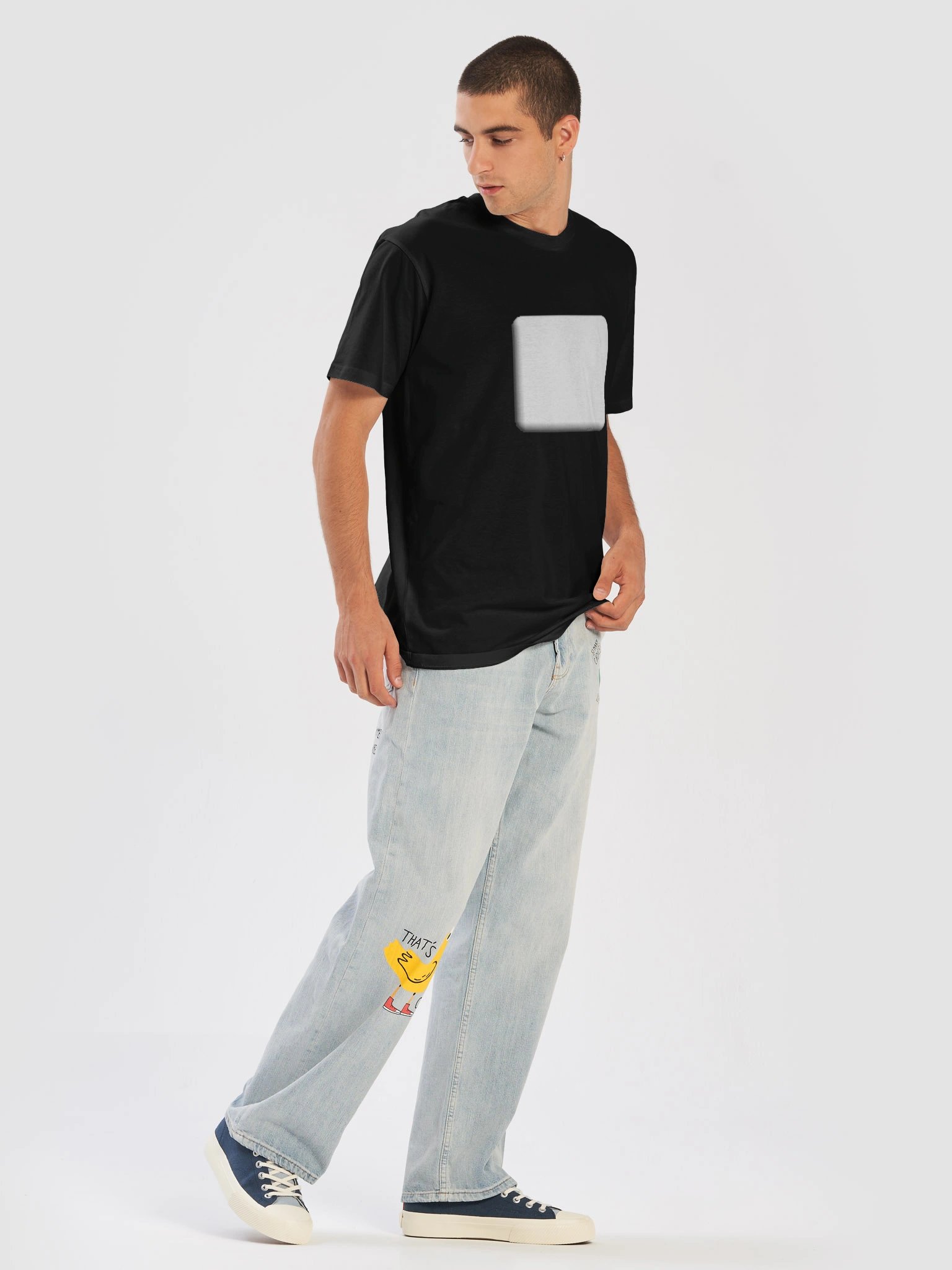 YANMAR's Mirror Cube Square Mugen Tee product image (5)