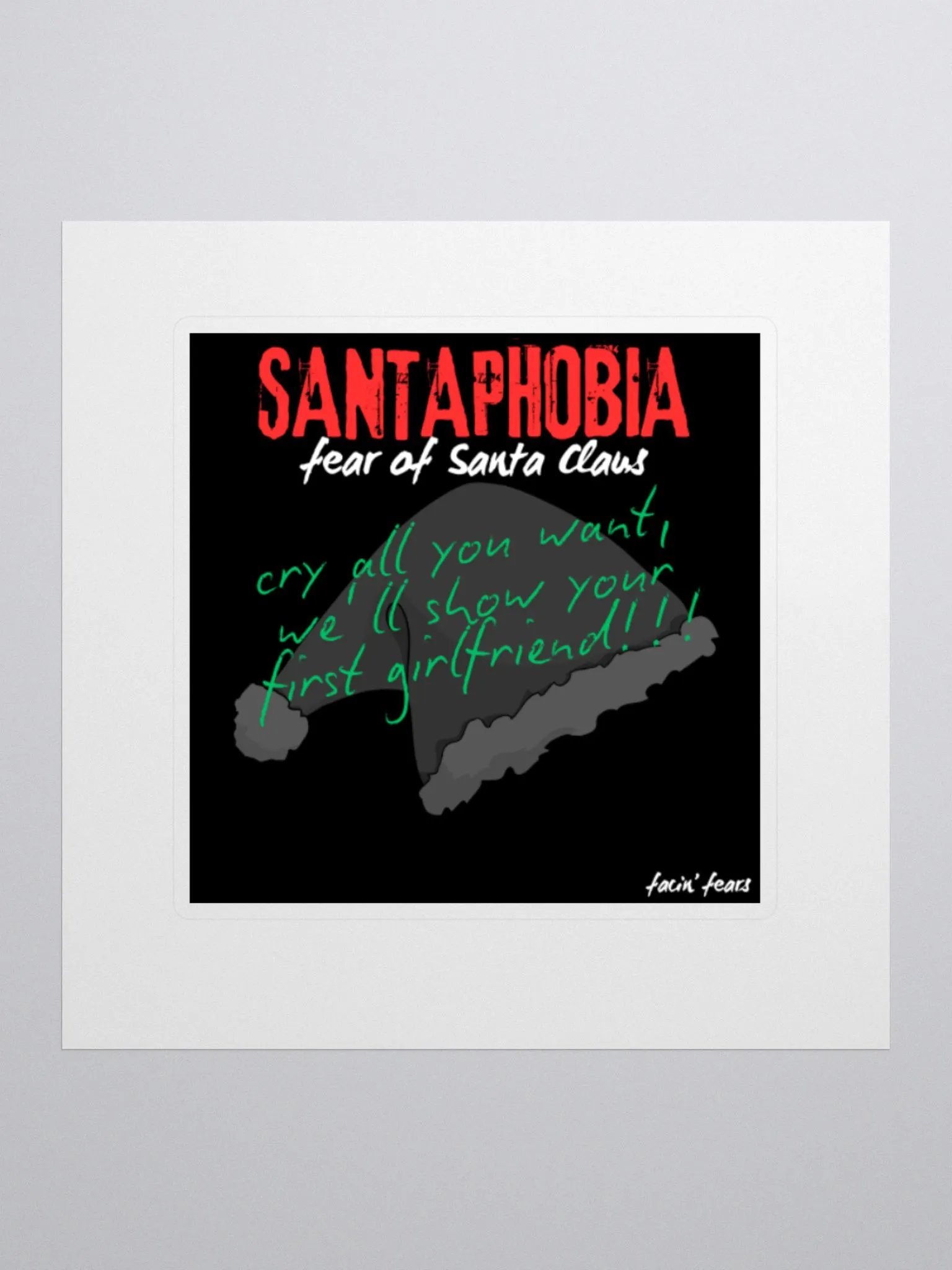 Santaphobia Sticker product image (1)