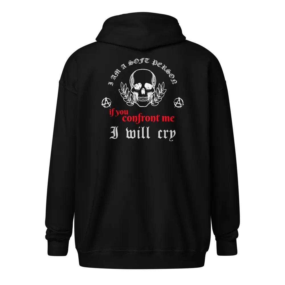 (2 sided) Soft Person zip hoodie product image (3)