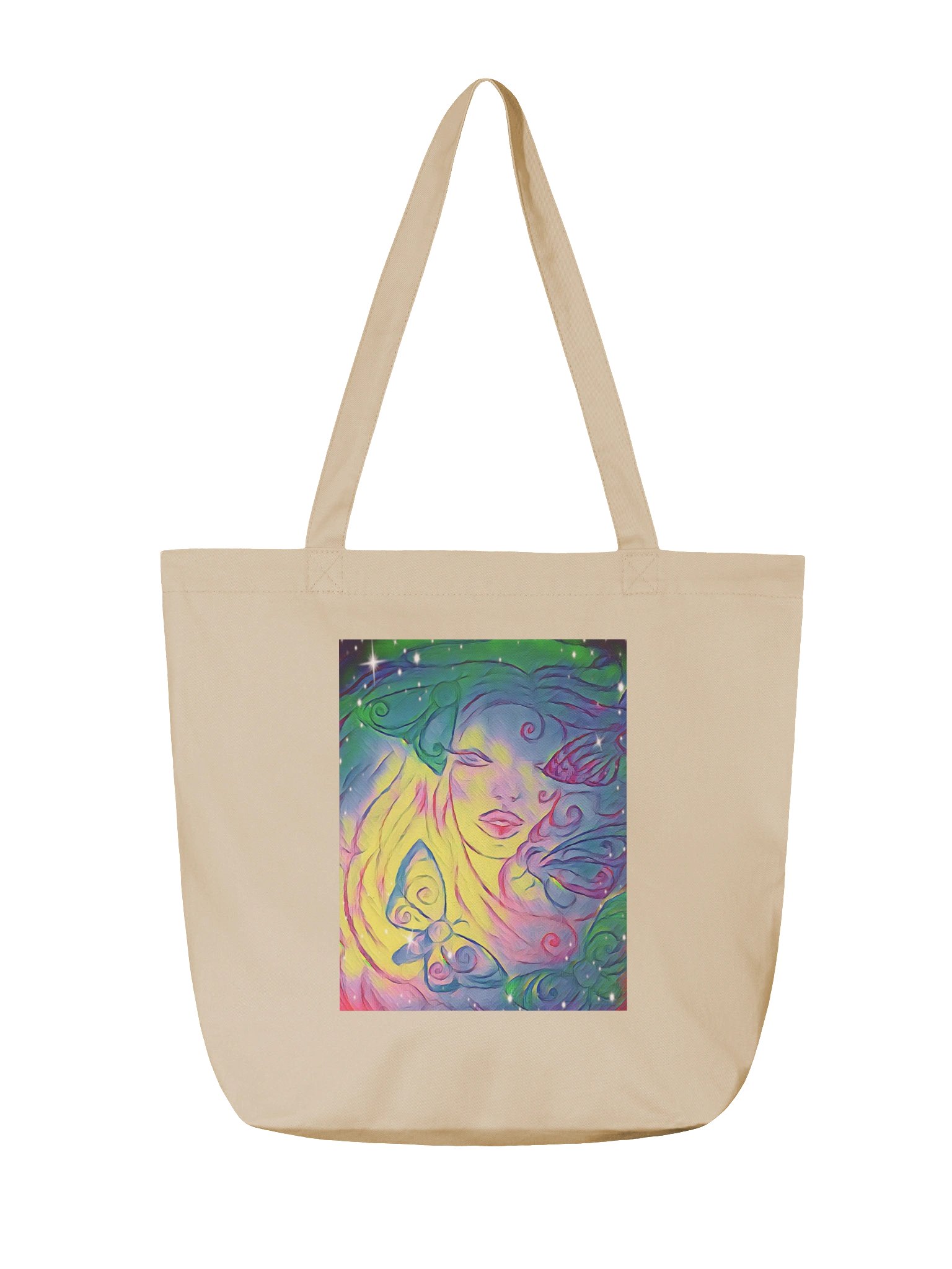 Aleia Radiant Rainbow Moth Canvas Bag product image (2)