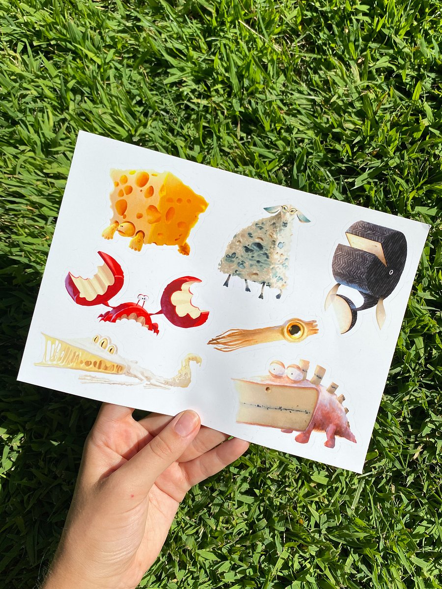 Cheese Creatures - STICKER SET product image (3)