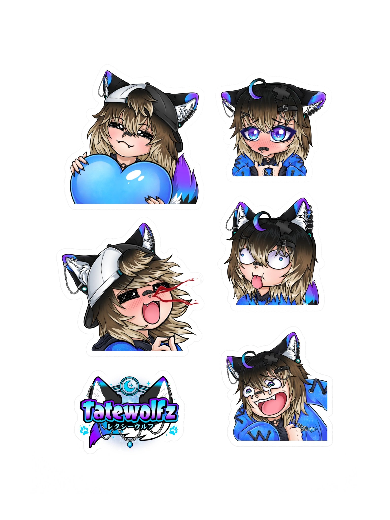 Emote / Logo Sticker Sheet product image (3)