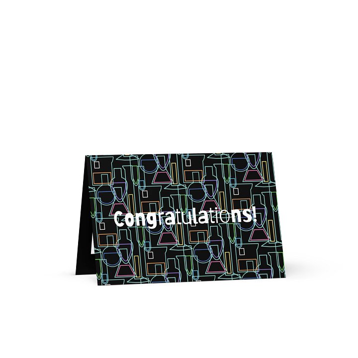 Chemistry Lab Lines Graduation Card product image (1)