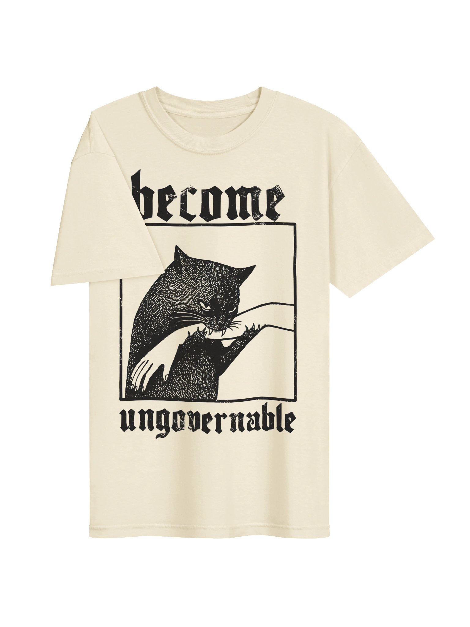 Black Cat Shirt, Comfort Colors Funny Cat Graphic Tee, Goth Alternative T-Shirt, Unisex product image (58)