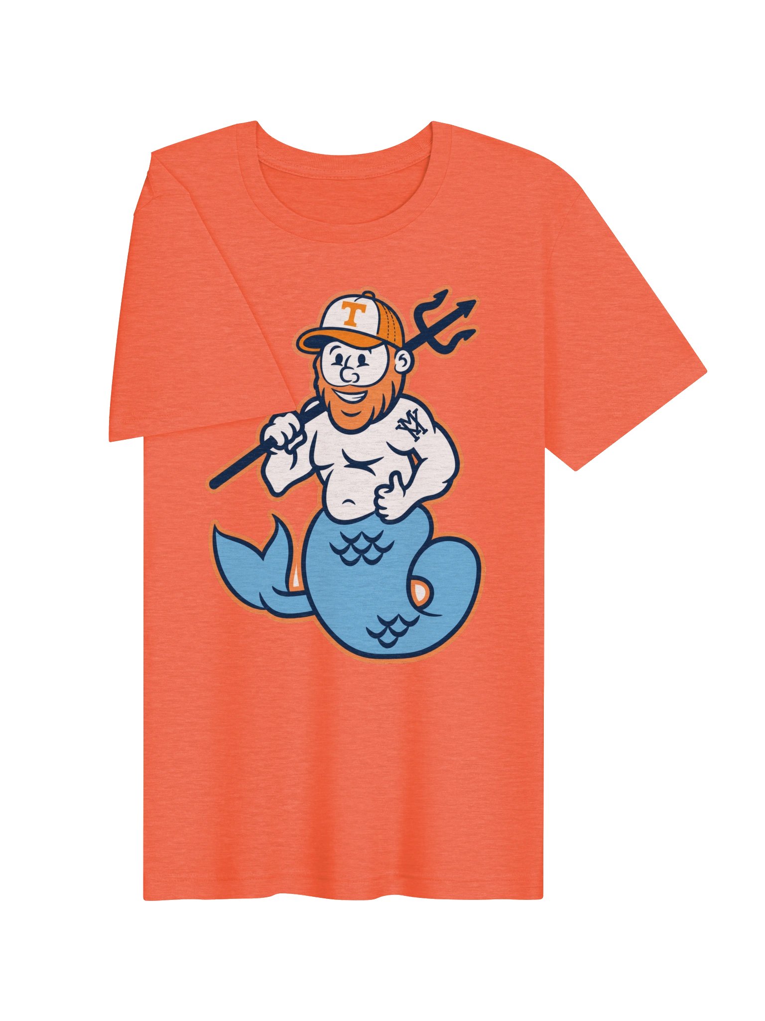 Merman Volunteers – Heather Orange Tee product image (3)