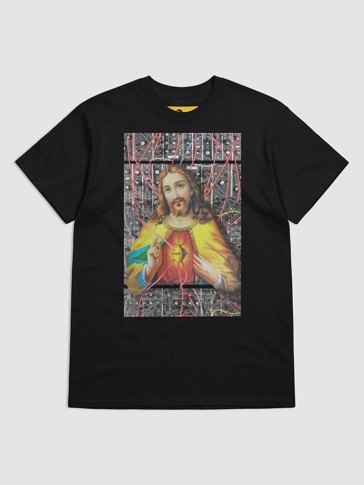 Jesus Christ Sacred MOOg by Frank Fonik, Techno EDM Unisex t-shirt product image (1)
