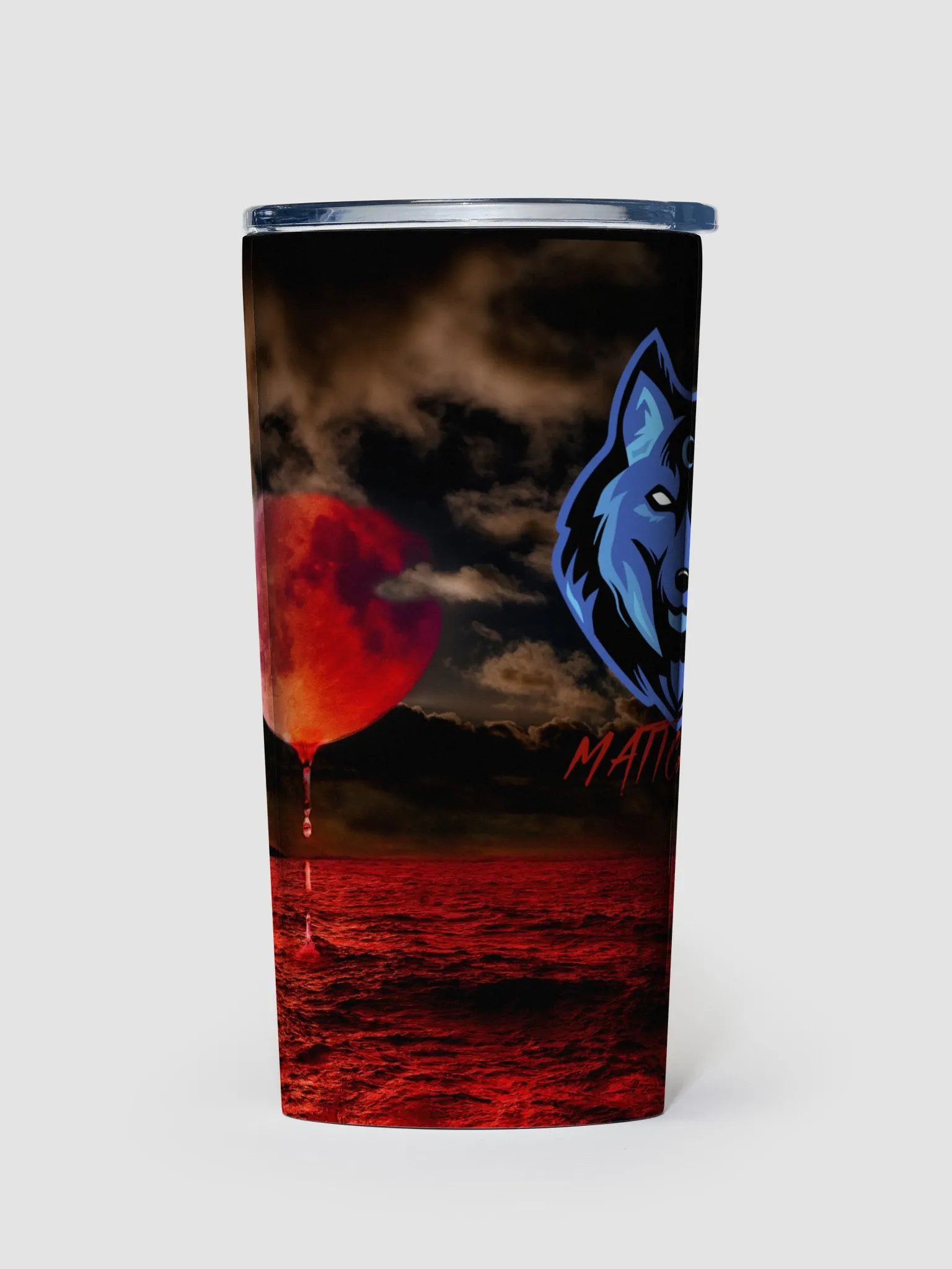 Blood Moon Wolf Tumbler product image (1)