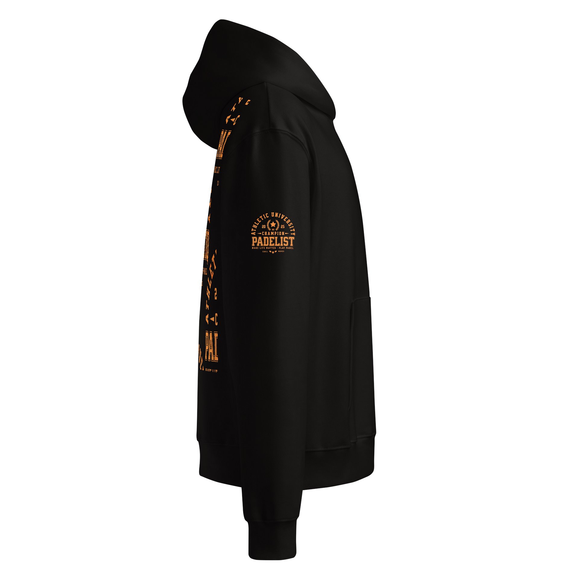 Bella Champion Butterfly Hoodie EQALL® PADELISTIQ_Peach Orange_Multiprint product image (4)