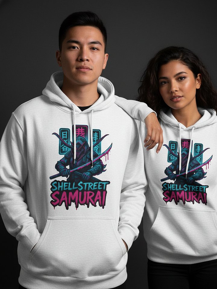 Shell Street Samurai Hoodie – Cyberpunk Lobster Graphic Unisex Hoodie product image (1)