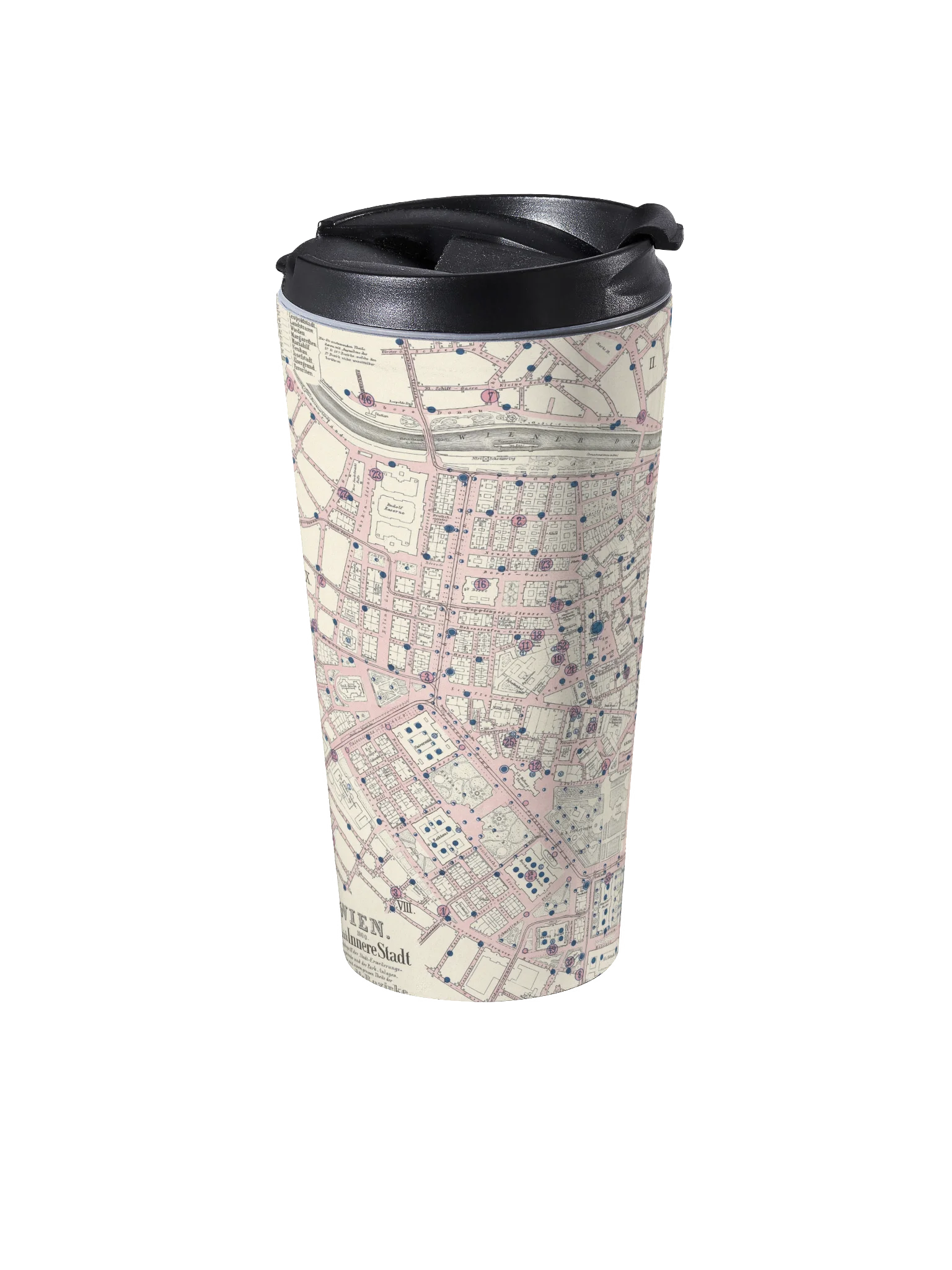Vienna Vintage Map Travel Mug product image (2)