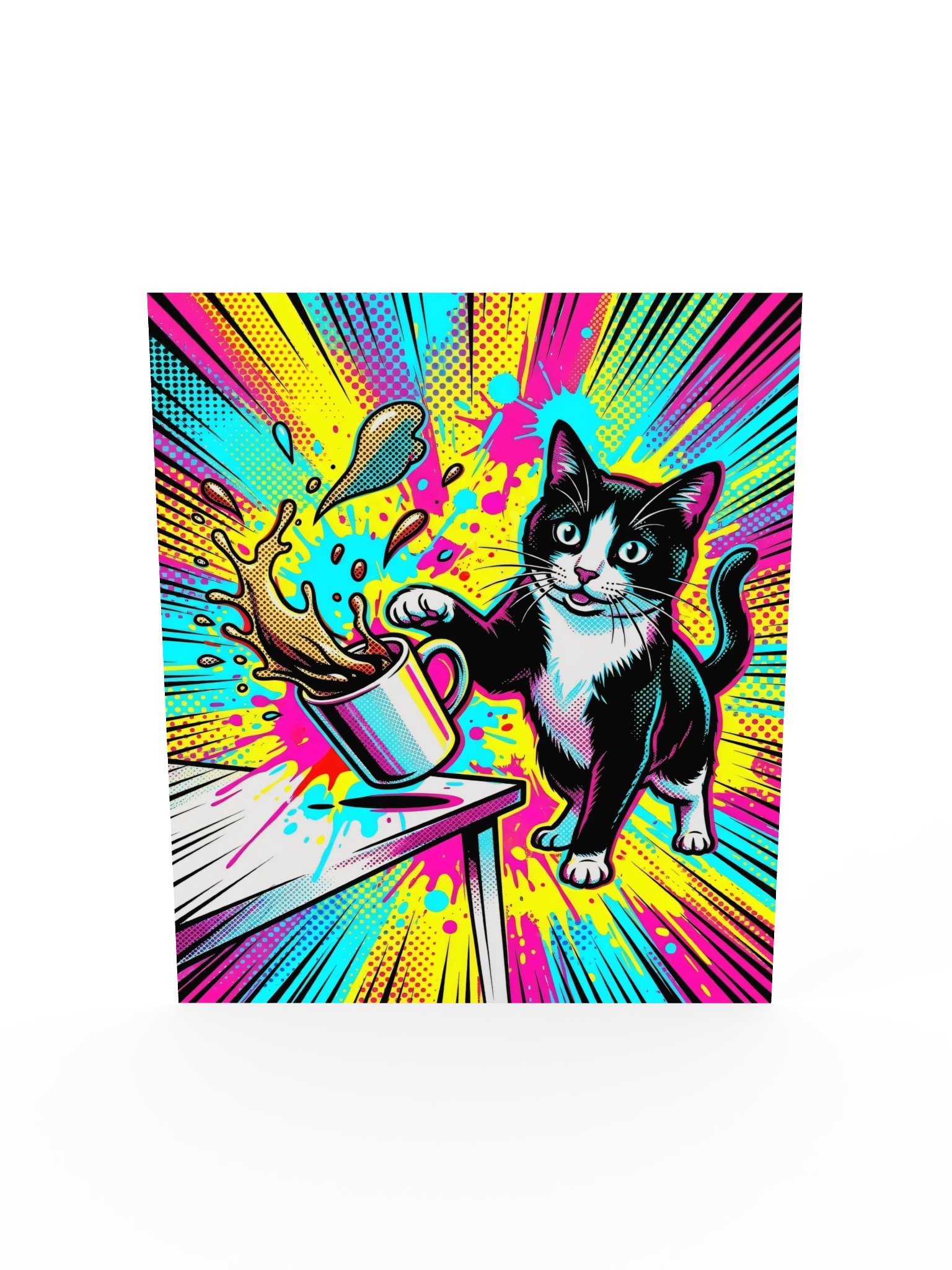 Coffee Push Cat Poster product image (19)