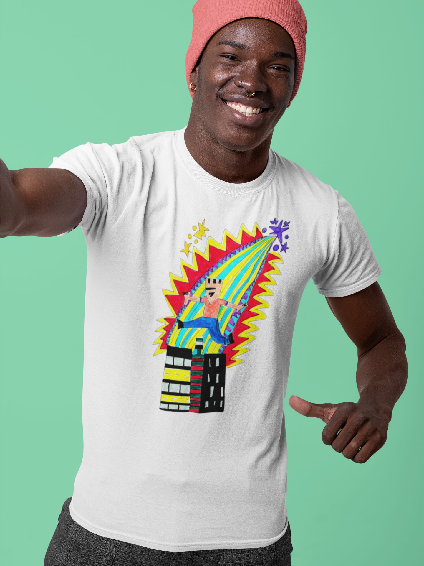 Abstract Leap of Faith Unisex T-Shirt product image (2)