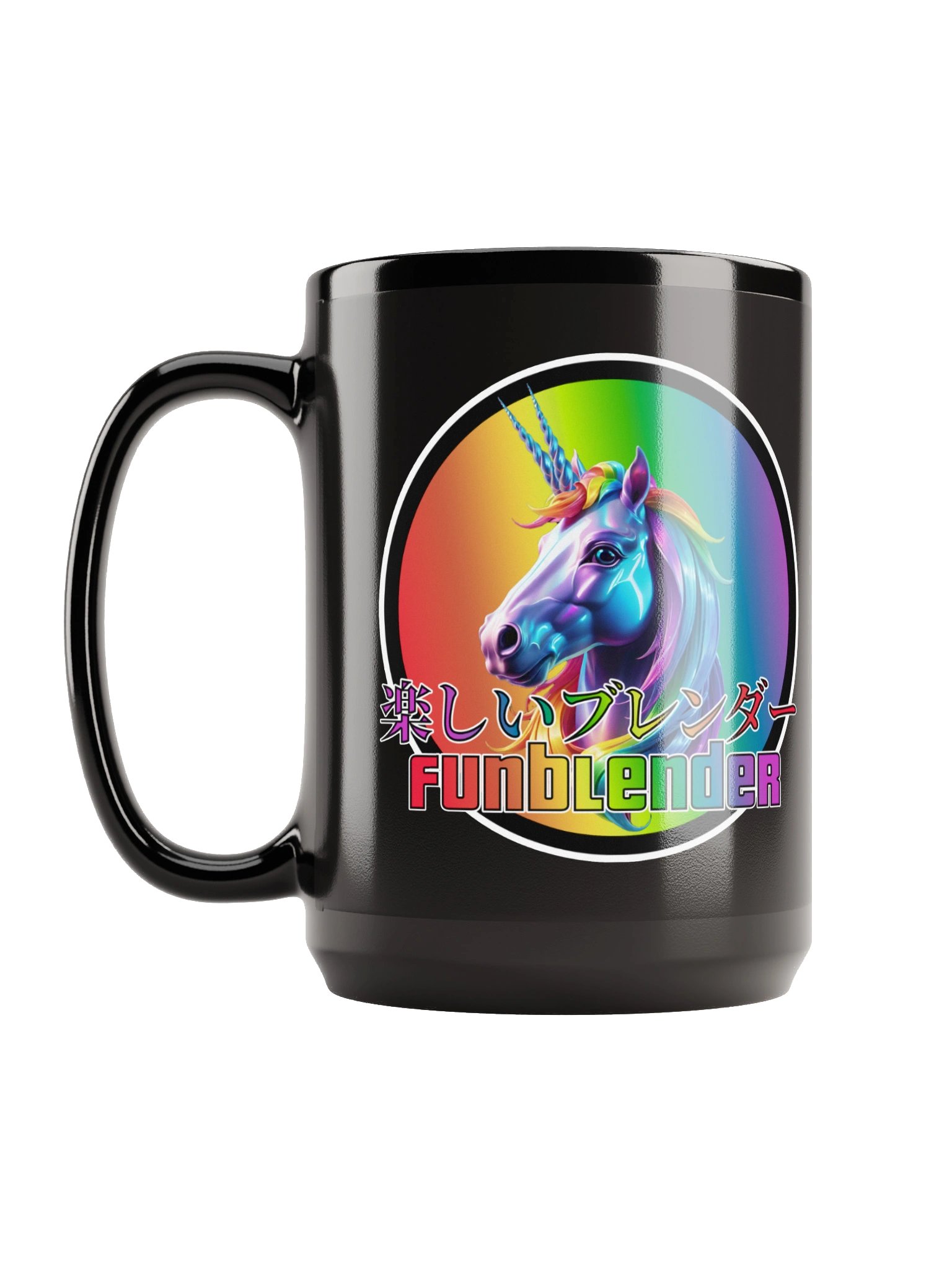 15oz. Black Double Logo Mug product image (6)