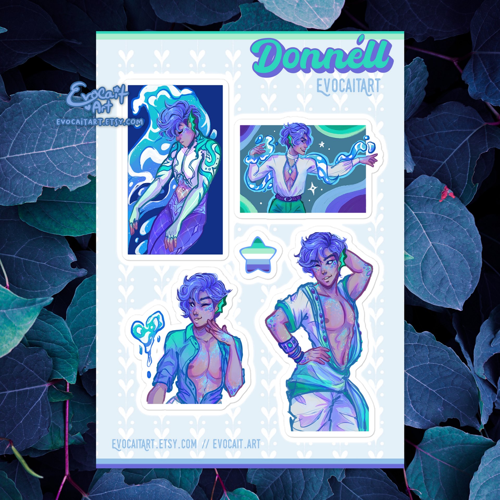 Pride Flag OC Stickers - Gay Donnell product image (1)