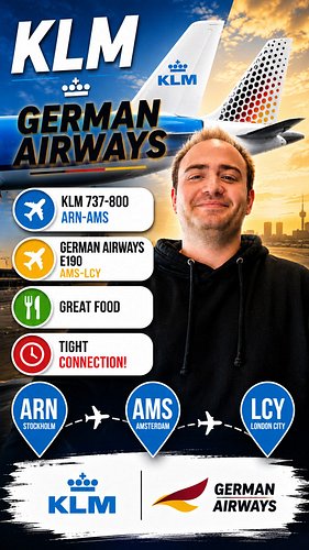 Flying from Stockholm to London via Amsterdam @schiphol might not be the most obvious routing, but it turned out to be a surp...