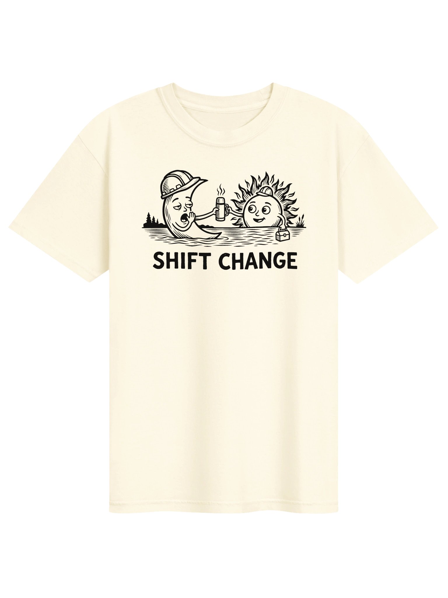 Shift Change Sun and Moon Tee product image (1)