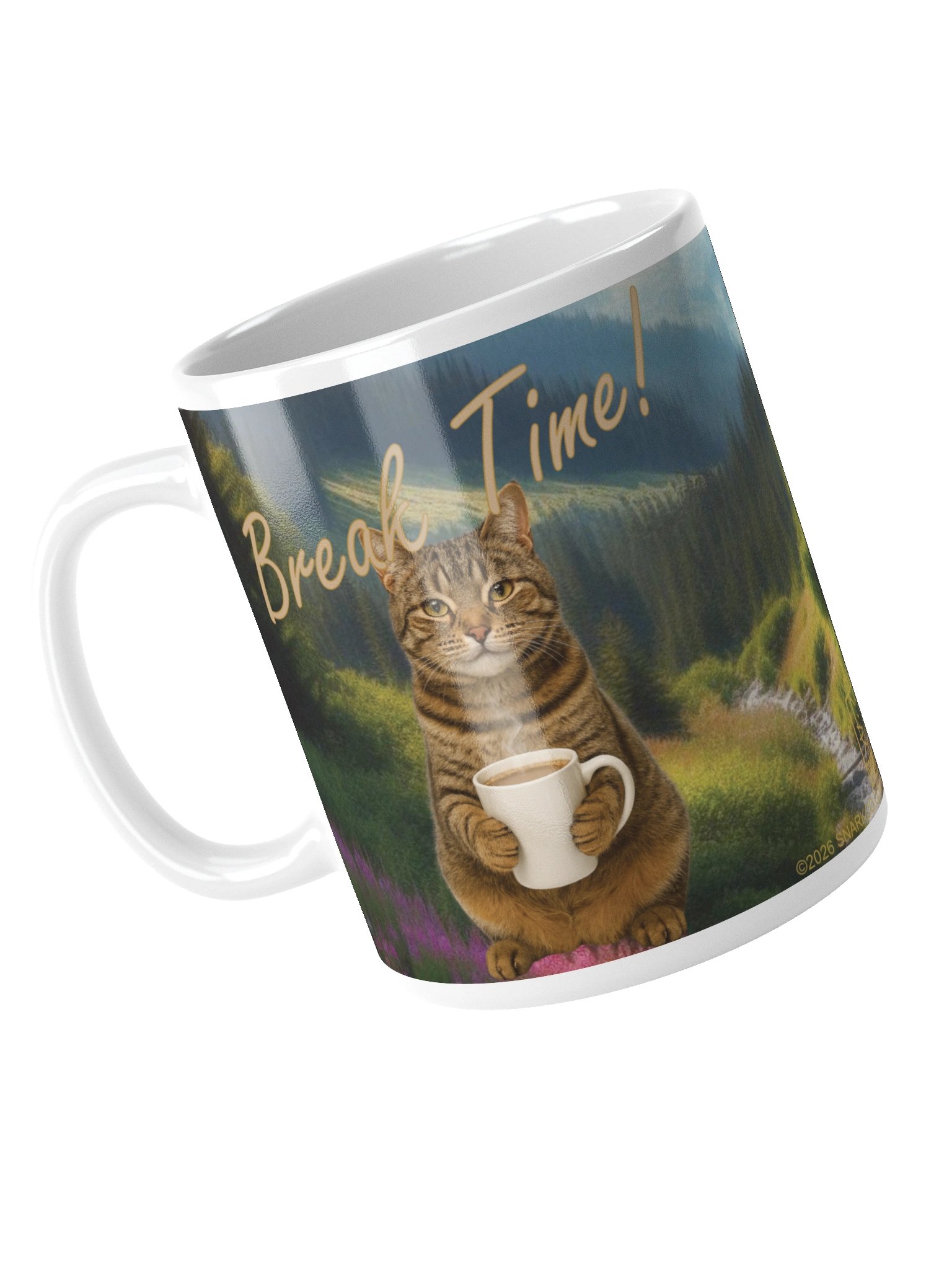 Adorable cat mug says: "Break Time!" product image (11)