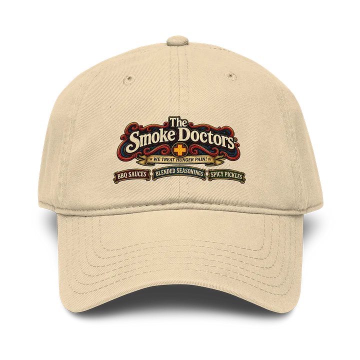 THE SMOKE DOCTORS RETRO LOGO KHAKI CAP product image (1)