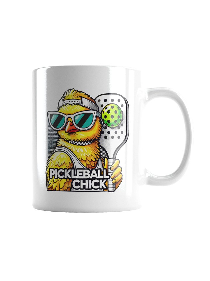 Pickleball Chick White Glossy Mug product image (5)
